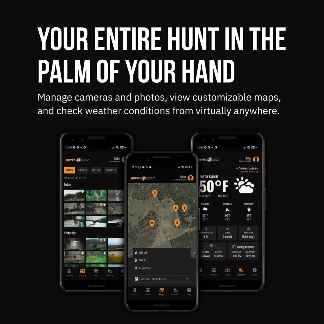Spypoint Flex Dual SIM Cellular Trail Camera with 16GB Micro SD Card