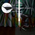 thumbnail image 6 of QCPP Colorful Parrot Tropical Leaves Pattern Perforated Blackout Curtains 2-Pack Light Blocking Curtains, 6 of 8