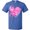 Royal Blue, variant on Inktastic Breast Cancer Awareness Pink Ribbon Around Heart T-Shirt