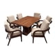 thumbnail image 1 of Set de Comedor Malibu 6 Sillas, Lino Beige, Chapa De Parota, 160x100 cm, 1 of 8