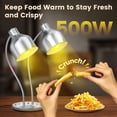 thumbnail image 4 of Lámpara para calentar alimentos BOEASTER, 500 W, doble cabezal, acero inoxidable, 4 of 9