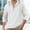 White, variant on WIZUTIZ Mens Linen Henley Hoodies Long Sleeve Button Down Sweatshirts Drawstring Casual Beach Pullover Tops Fall Fashion Shirt