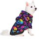 thumbnail image 2 of Fotbe mushroom rainbow color Skull Sudadera con Estampado para Perros Pequeños – Suéter con Capucha para Mascotas, Tela Suave de Forro Polar con Bolsillo-Medium, 2 of 7