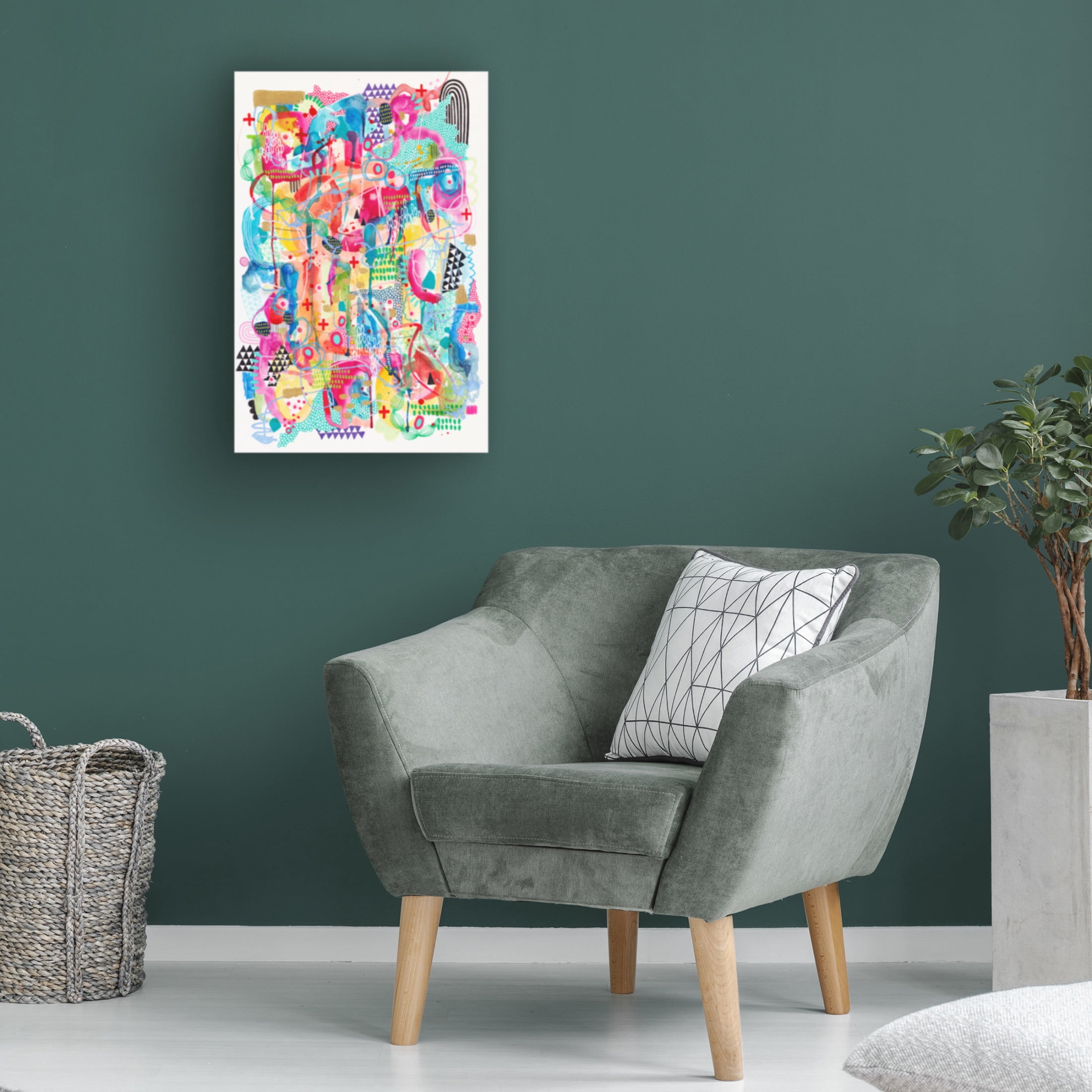 Canvas Wall Art - Van Dam Art 'On the Way to Your House' Wall Art for Living Room, Bedroom, or Office Décor by Trademark Fine Art - 22 x 32 Inches