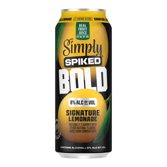 Simply Spiked Bold Signature Lemonade, 24 fl oz Aluminum Can, 8% ABV