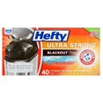 thumbnail image 1 of Hefty Ultra Strong Tall Kitchen Trash Bags, Blackout, Clean Burst, 13 Gallon, 40 Count, 1 of 10
