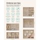 thumbnail image 4 of Caja Joyero, Caja para Joyas de 5 Niveles, 3 Cajones Laterales, 15.5 x 26.1 x 32 cm, Blanco Nube y Dorado Metálico, 4 of 9