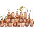 thumbnail image 1 of Set de 20 unidades de cristal ámbar Bud Vases QLOFEI para flores, 1 of 6