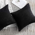 thumbnail image 4 of Juego de 2 fundas de almohada cuadradas de pana a rayas rosas, fundas de cojín suaves, decoración para el hogar, sofá, dormitorio, fundas de almohada grandes y mullidas, 4 of 5