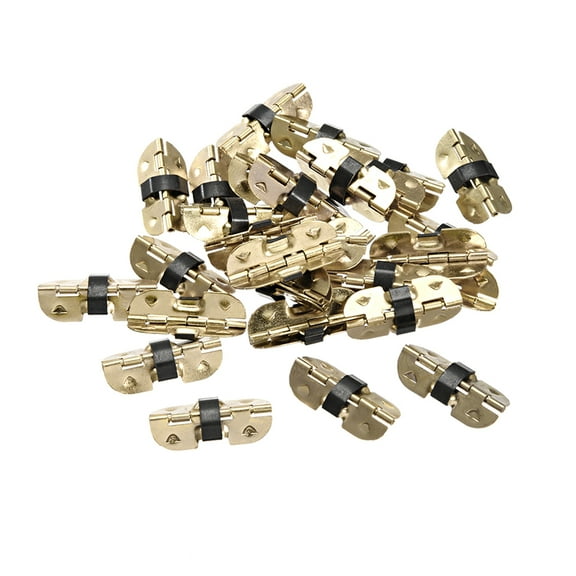 Uxcell Spring Loaded Hinges for Glasses Case Wooden Box 30mm Length 30Pcs