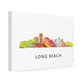 thumbnail image 2 of Marlene Watson 'Long Beach Skyline' Canvas Art, 2 of 3