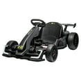 thumbnail image 1 of 24V Electric Go Kart for Kids Ages 6-15 – Dual 150W/300W Motors – Adjustable Seat – Drift & Sport Modes – Big Battery & EVA Tires – LED Lights – Up to 8mph – Outdoor Ride On Toy – Green/Grey, 1 of 15