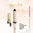 thumbnail image 6 of Tayshia by Conair 1.25" Tourmaline Ceramic Clip/Clipless Hair Curling Irons CD224T, 6 of 14