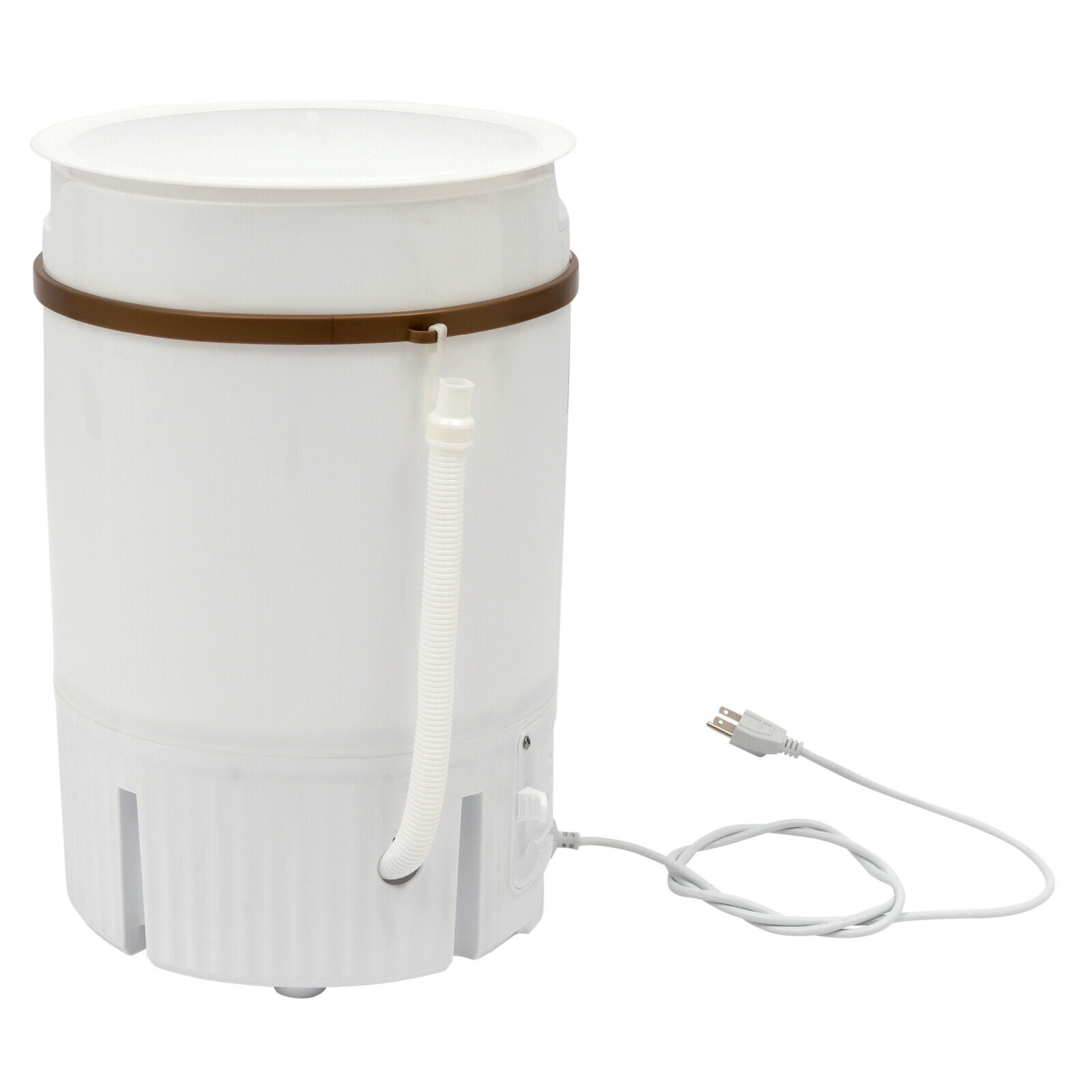 TFCFL Portable Mini Washing Machine Multi-Functional Semi-automatic Clothes Washer with Drainage Basket White