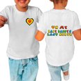 thumbnail image 2 of Atogsazn Toddler Girl Boy Clothes Clearance Unisex Toddler Summer Casual Cotton Short Sleeve Round Neck Printed T-Shirt Graphic Tee Tops 11-12 Years White, 2 of 5