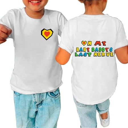 

Vivianyo HD Girl s Toddler T-shirt Tops Toddler Baby Boys Girl Comfortable Solid Color Print Short Sleeve Cotton T-shirt Top Flash Picks White