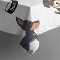 thumbnail image 4 of Cute Dogs Rectangle Tablecloth 60"x102",Waterproof Polyester Rectangle Table Cloth, Wipeable Spillproof Polyester Tablecloth for Dining, Camping, Indoor and Outdoor, 4 of 6