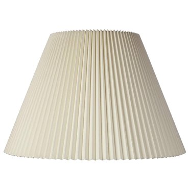Springcrest Beige Mushroom Pleated Empire Lamp Shade – 7x16x12 Inch (Spider) With Harp & Finial Included