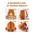 thumbnail image 2 of MICHLEY Toddler Backpack Plush Animal Cartoon 2-4 Years Mini Baby Daypack,Pre School Bags for Kids Kindergarten, 2 of 7