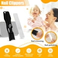 thumbnail image 2 of Nail Clippers for Thick Nails Wide Jaw Nail Cutter Stainless Steel Nail Trimmer with Nail File and Leather Case Splash Proof Fingernail Cutter Labor Saving Fingernail Trimmer for Women Men, 2 of 7