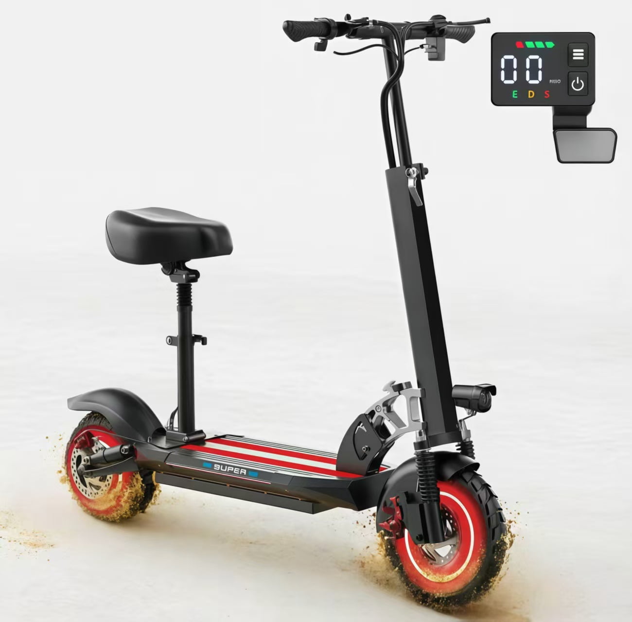 Gyroor Electric Scooter for Adults & Teens with Seat, 450W Motor