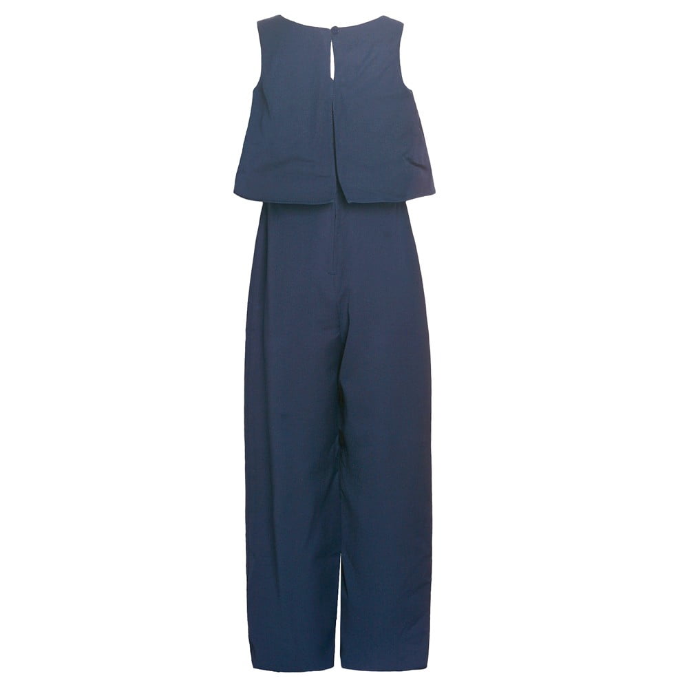 girls navy blue jumpsuit