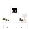 thumbnail image 2 of Moon Apollo 17 Astronaut Earth Flag Photo 8X8 Inch Square Wooden Framed Wall Art Print Picture with Mount, 2 of 4
