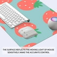 thumbnail image 2 of Kawaii Strawberry Pattern Mouse Pad,Desk Mat,Game Mat,Makeup Table Mat,Varied Use Mat for Office/Home/Study Girls Boys(31.5''''X15.7'''''',Blue&Strawberry), 2 of 6