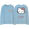 thumbnail image 1 of Camiseta de manga larga con articulación de Hello Kitty para mujer, Top periférico de Catone, ropa de algodón puro para niñas, 1 of 7
