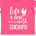 thumbnail image 4 of Inktastic Life is Better with Chickens Boys or Girls Toddler T-Shirt, 4 of 5