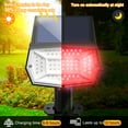 thumbnail image 4 of Minpea Solar Color Changing Lights Outdoor, 9 Color Modes Landscape Spotlights, Dusk To Dawn Solar Powered Spot Lights For Outside, Solar Garden Lights For Yard, Pathway, Tree 10 Pack (Multicolor), 4 of 6
