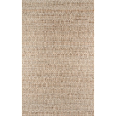 Hand Woven Natural - Momeni Bengal Jute and Cotton Hand Woven Natural Area Rug 2' X 3'