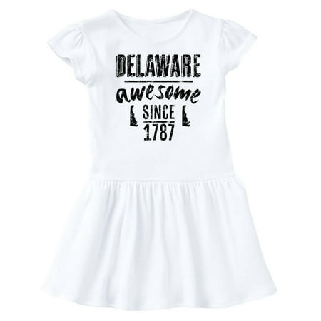 

Inktastic Delaware Awesome Since 1787 Gift Baby Girl Dress