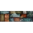 thumbnail image 2 of Emery, Kristin 14x7 White Modern Wood Framed Museum Art Print Titled - Rectangle Blue Velvet I, 2 of 4