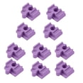 thumbnail image 3 of 10x accesorios de vías de tren de madera, kits de construcción de juguetes, conectores de vías para Violeta, 3 of 9