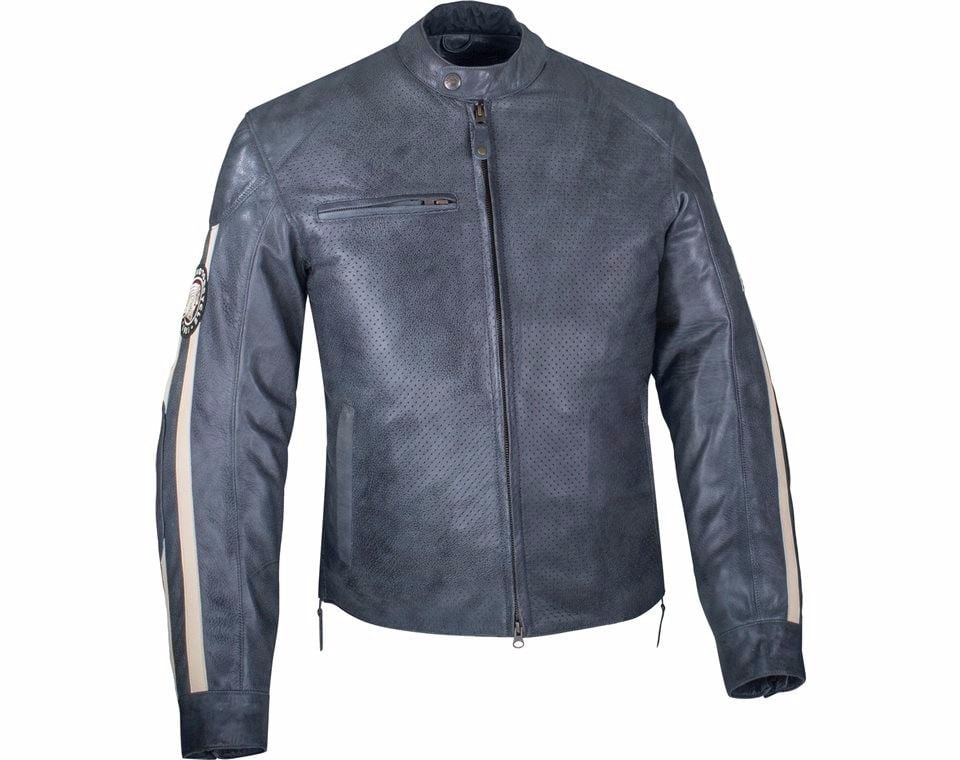 MENS GRAY PERFORATED ROUTE JACKET BY INDIAN MOTORCYCLE