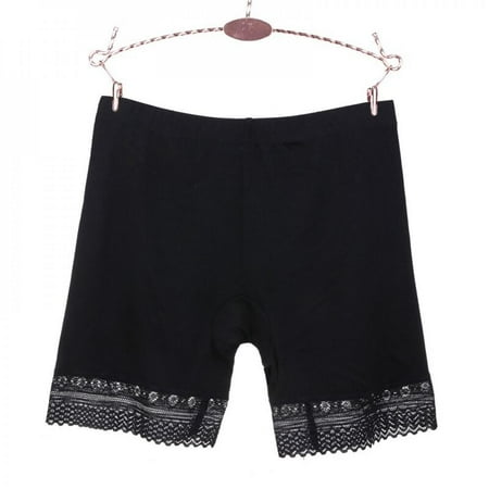 

Oaktree Women Hot Pants Safety Pants Modal Seamless Lace Panties Summer Comfy Ultra-Thin Solid Color Boxer Short