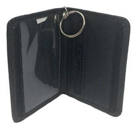 ImpecGear Double ID Holder w/Keys Ring Wallet Zippered Cash Coin Pocket Hook Loop Closure (4-3/8