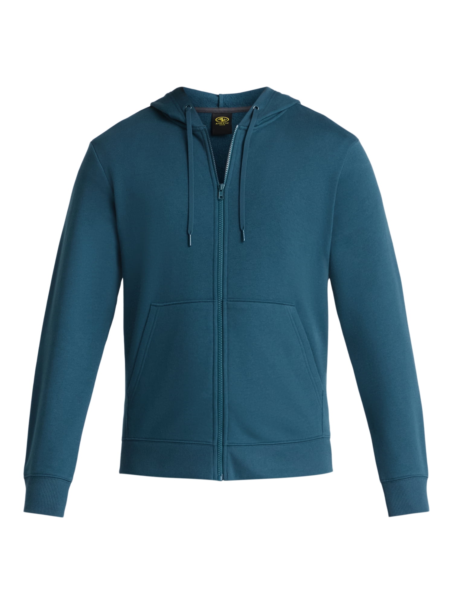 Athletic Works Men's and Big Men's Fleece Zip Hoodie Sweatshirt, Size S-3XL