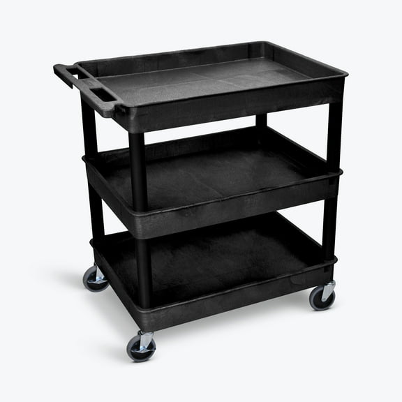 FSE 373-TC111-B Large Tub Cart - Three Shelves