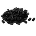 thumbnail image 3 of Unique Bargains 10mm Inner Dia Rubber Hose End Cap Screw Thread Protector Cover Black 100pcs, 3 of 3