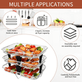 thumbnail image 5 of GCQ 3-Pack Stackable Air Fryer Racks, 7.79×5.23 Inch Stainless Steel Dehydrator Rack, Compatible with Ninja Chefman Dual Zone Air Fryer, 5 of 7