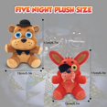 thumbnail image 2 of Peluches de cinco noches, animales de peluche, 2 piezas, lindos juguetes de peluche suaves, almohadas para abrazar, figuras de juego, muñecas, decoración de cumpleaños de Halloween para niños pequeños, 2 of 4