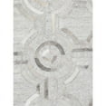 thumbnail image 5 of Pasargad Home Galaxy 5' x 8' Hand-Loomed Cowhide Silver Rug - All Ages, Indoors, 5 of 5