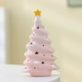 thumbnail image 4 of Uxgjfwu Ceramic Christmas Tree with Lights, Illuminated Desktop Holiday Decoration, Glowing Festive Display for Home, Office Seasonal Decor, 4 of 8