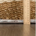thumbnail image 3 of Hauteloom Peeta Boho Faded Vintage Look Oriental Medallion Area Rug - Farmhouse Traditional Floral Carpet for Living Room, Bedroom, Dining Room - Brown, Beige, Blue - 5'2" x 7', 3 of 9