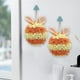 thumbnail image 4 of Set de bolas de toallas de manos de chenilla - Toallas colgantes de microfibra absorbente de 2 piezas para baño y cocina - Naranja, Verde, Rosa, Azul, 4 of 6