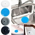 thumbnail image 3 of 15 cm de diámetro (gris) 1 pieza de tapón de baño de silicona para fregadero plano grande y redondo, tapón de silicona para desagüe de piso, adecuado para cocina, baño y lavadero, 3 of 5
