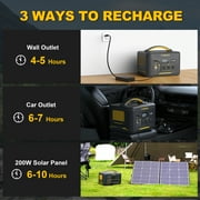 VTOMAN Jump 1500X Portable Power Station,828Wh Home Backup Battery,1500W (3000W Peak) Powered Solar Generator for Home&Outdoor Camping,Rvs Travel