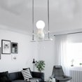 thumbnail image 3 of Lámpara colgante de tejado Accesorios de candeliere de muñeca moderna Dormitorio industrial Loft Lámpara Vestíbulo Pasillo de Blanco 25x120CM Yinane Lámpara colgante de techo, 3 of 7